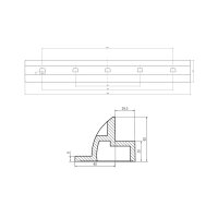 WATTSTUNDE® Solarmodul Halterung HXH68/W ASA Kunststoff weiß