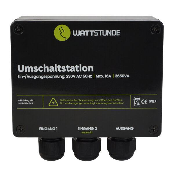 WATTSTUNDE® NVS Umschaltstation 16 A Netzvorrangschaltung