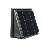 WATTSTUNDE® AERO Solarlüfter eckig, schwarz