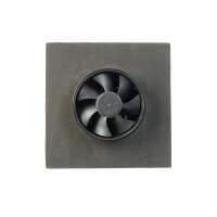 WATTSTUNDE® AERO Solarlüfter eckig, schwarz