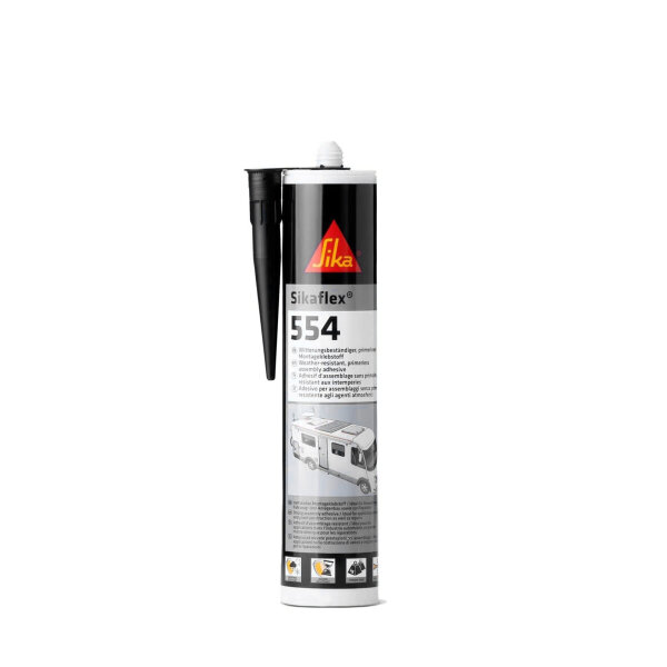 Sikaflex 554 (Sika 252i Nachfolger) 300 ml Konstruktionskleber schwarz