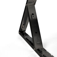 WATTSTUNDE® Flachdach Solarmodul Halterung HST120 schwarz