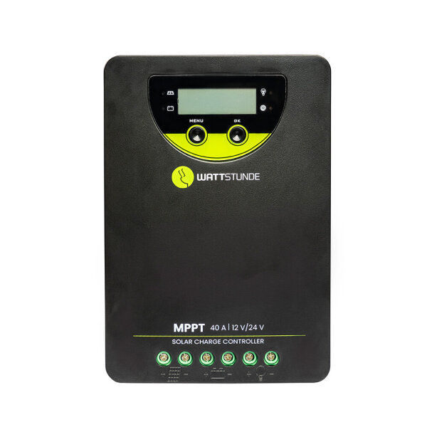 WATTSTUNDE® 40 A 90 V MPPT Solar Laderegler WLR-BT 40.90 MPPT 12 / 24 V