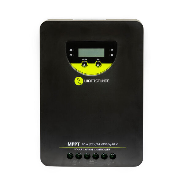 WATTSTUNDE® 60 A 140 V MPPT Solar Laderegler WLR-BT 60.140 MPPT 12 / 24 / 36 / 48 V